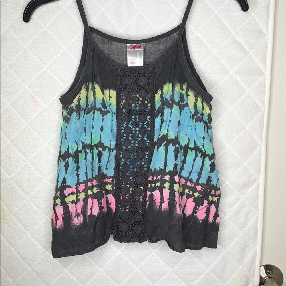 Girls Justice Colorful Tie Dye Shirt